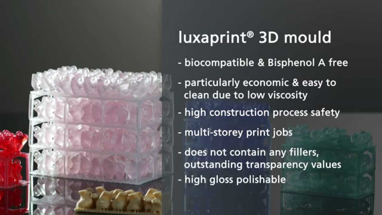 luxaprint® 3D mould – Rapid Prototyping UV 378-388 nm - EN