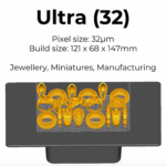 32 Micron 3D printer Asiga Ultra